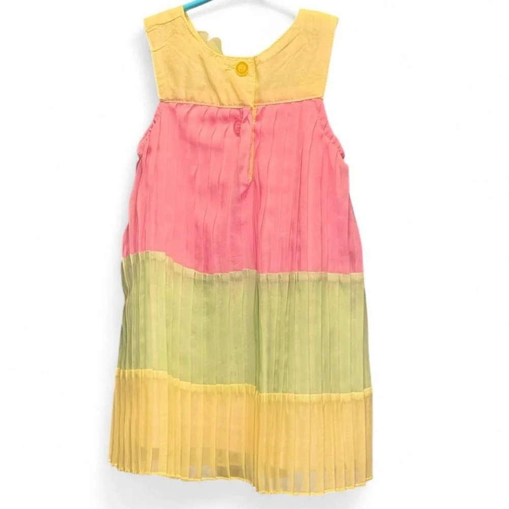 Blueberi Boulevard Pink and Yellow Dress